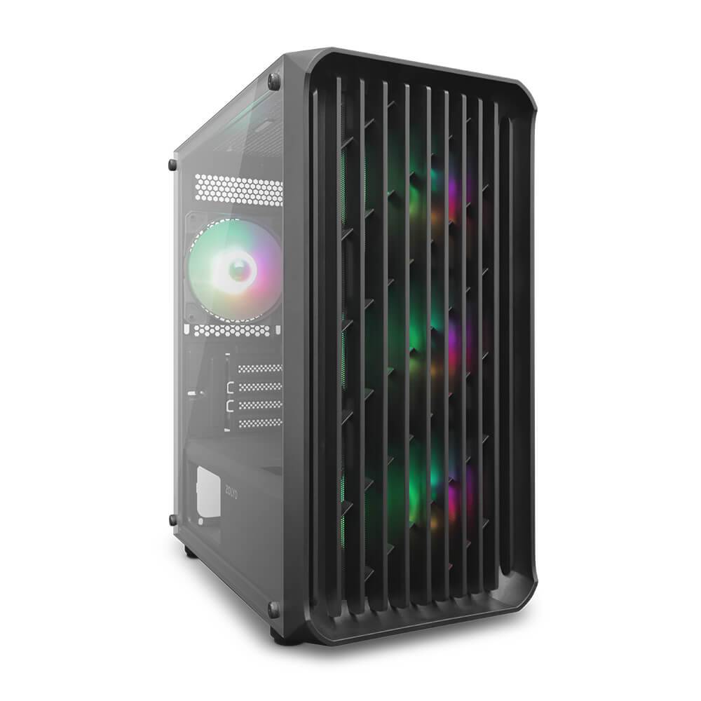 Micro-ATX Vyntrix Tempered Glass ARGB Preta