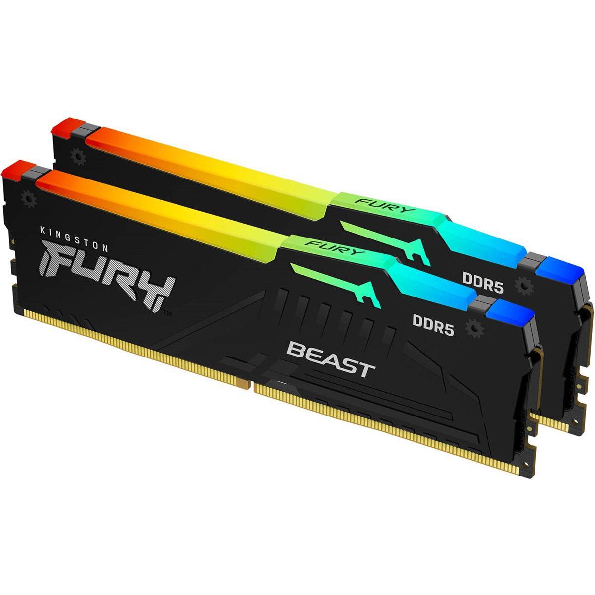 32GB 6000MHz DDR5 CL36 DIMM (Kit of 2) FURY Beast RGB EXPO