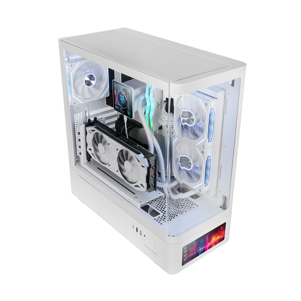 Pack Desktop Gaming Hidra V1 White Ryzen 5 9600X, RTX5060, 32GB RAM + Monitor