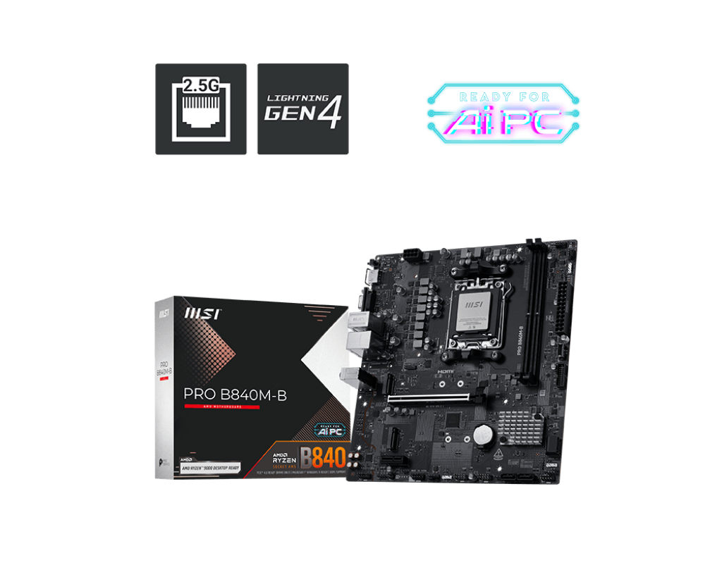 Motherboard MSI PRO B840M-B - sk AM5