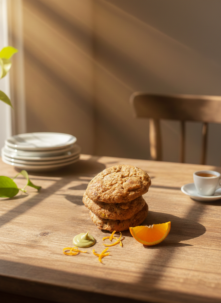 Orange Pistachio Cookies