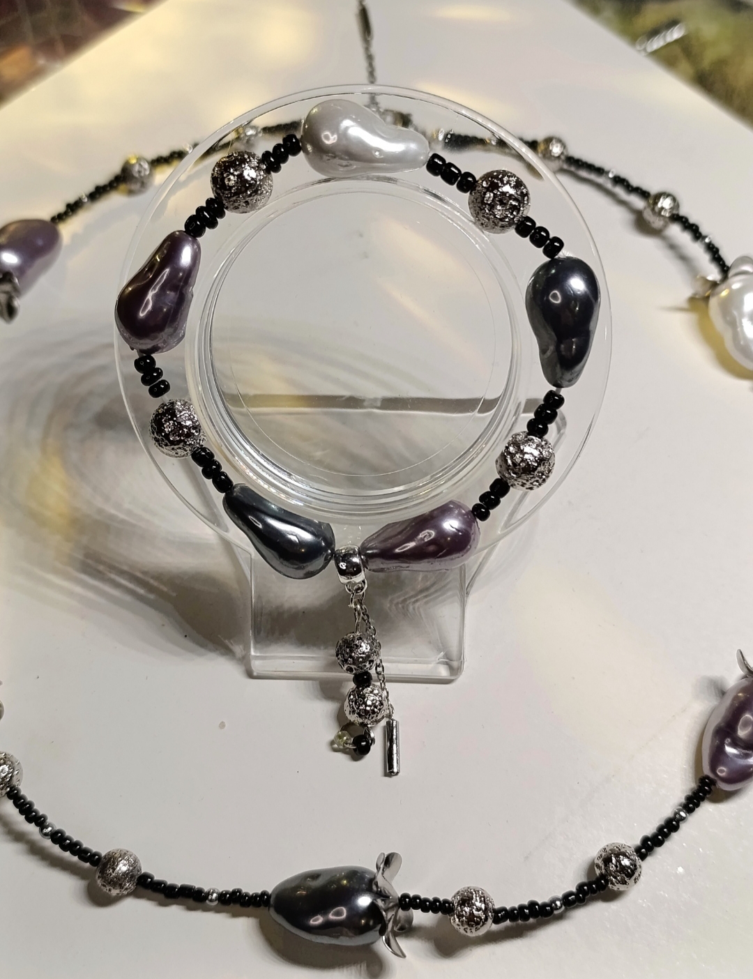 Barokinių perlų papuošalų rinkinys