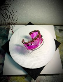 Levandų papuošalų komplektas