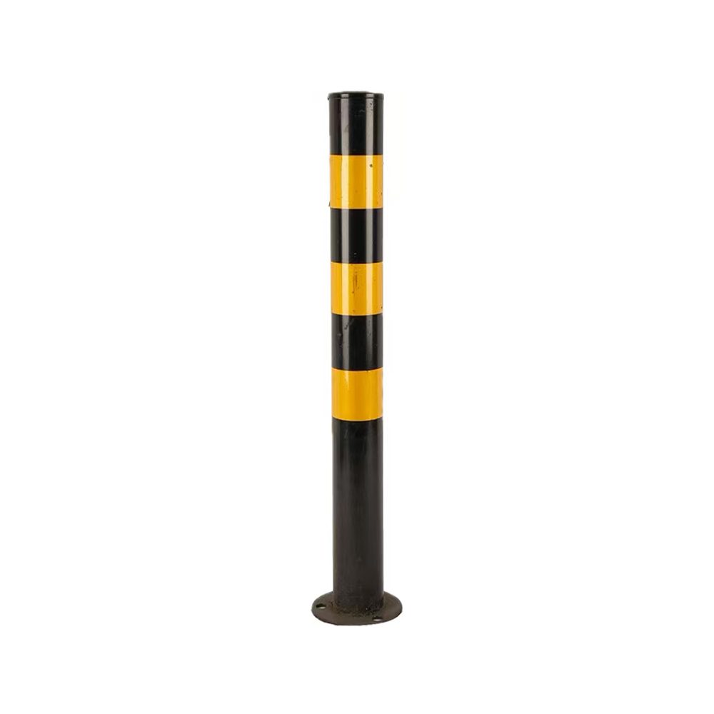 Metal warning post