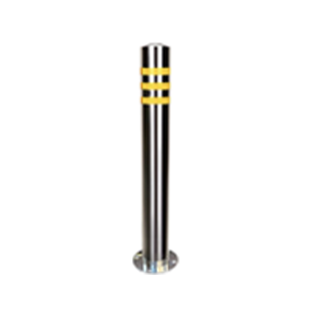Stainless steel warning post