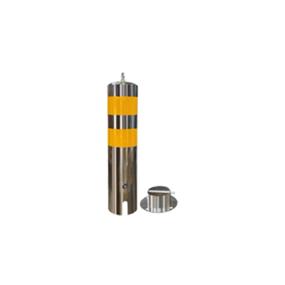 Removable stainless steel warning column