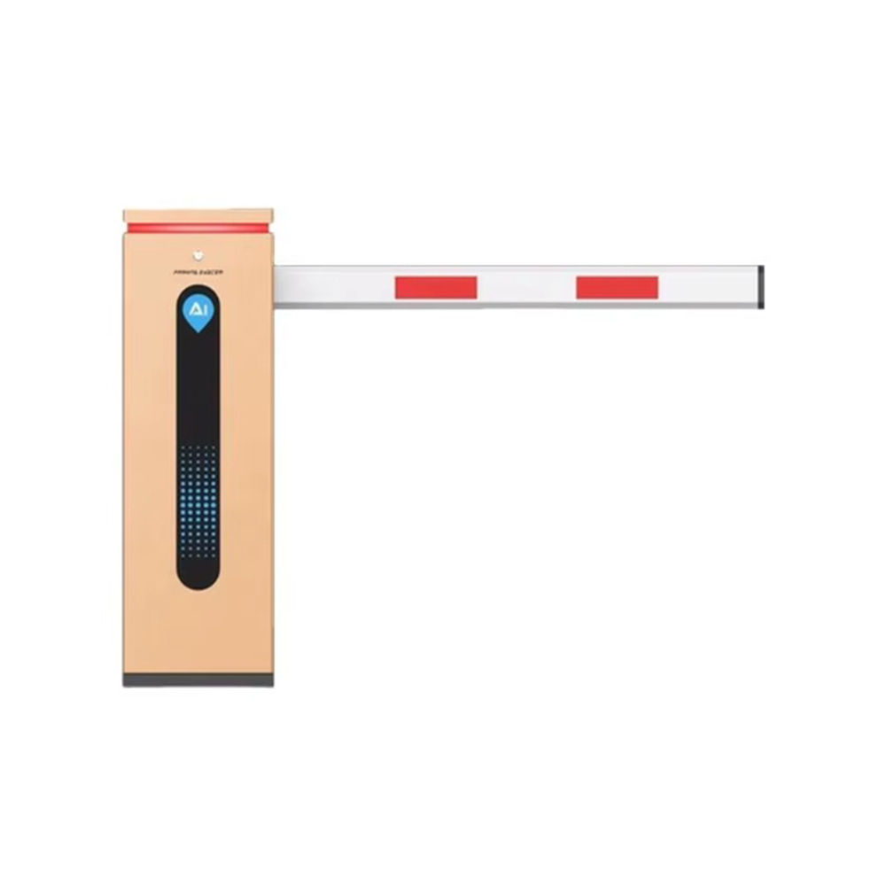 Barrier gate with LED light