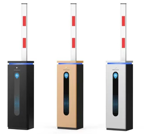 Barrier gate with LED light
