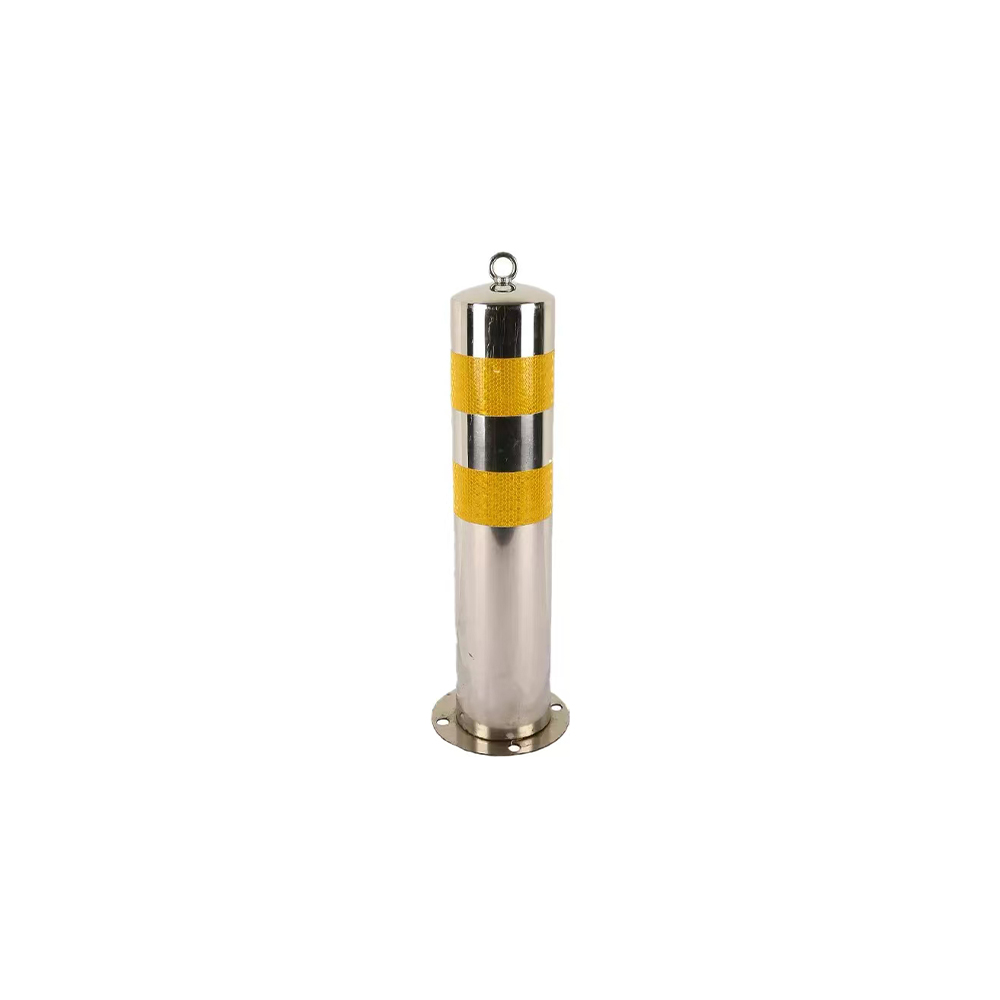 Stainless steel warning post