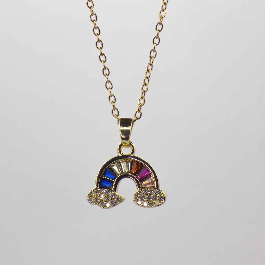 Rainbow Pendant Necklace
