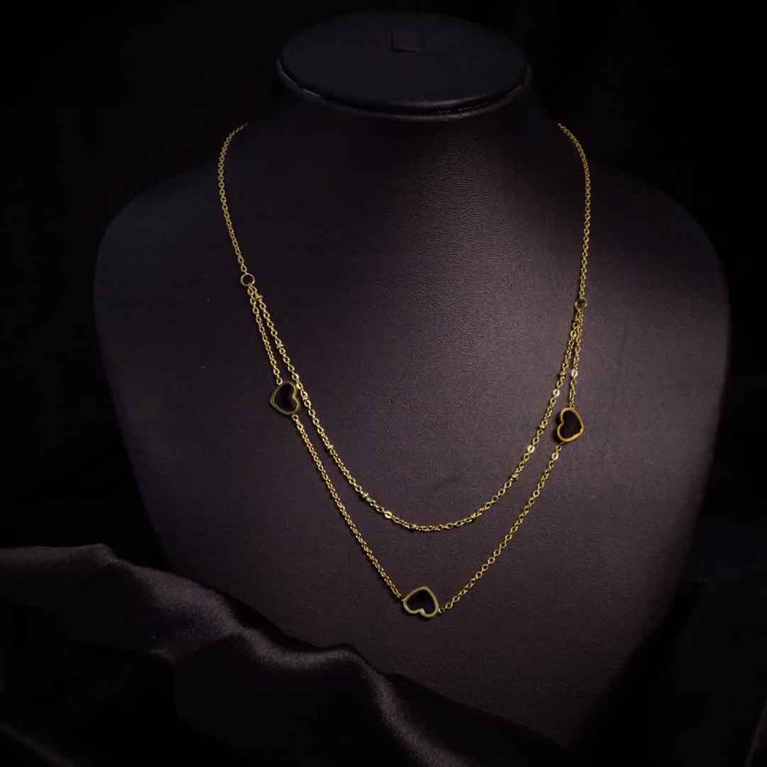 Gold Heart Pendant Necklace