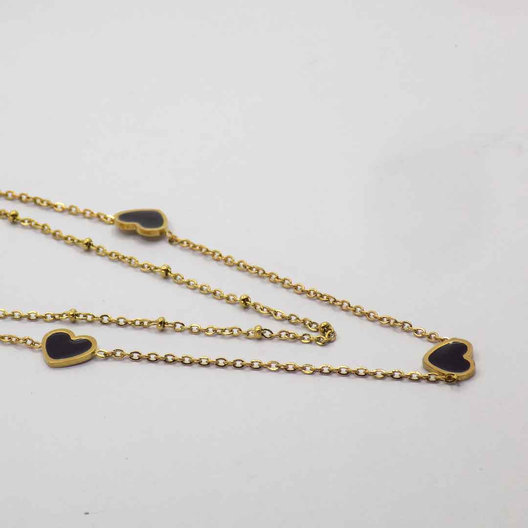 Gold Heart Pendant Necklace