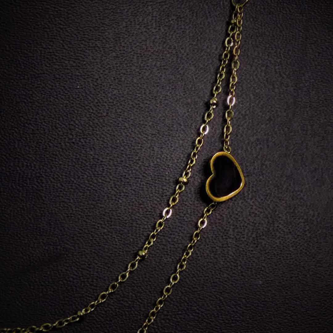 Gold Heart Pendant Necklace