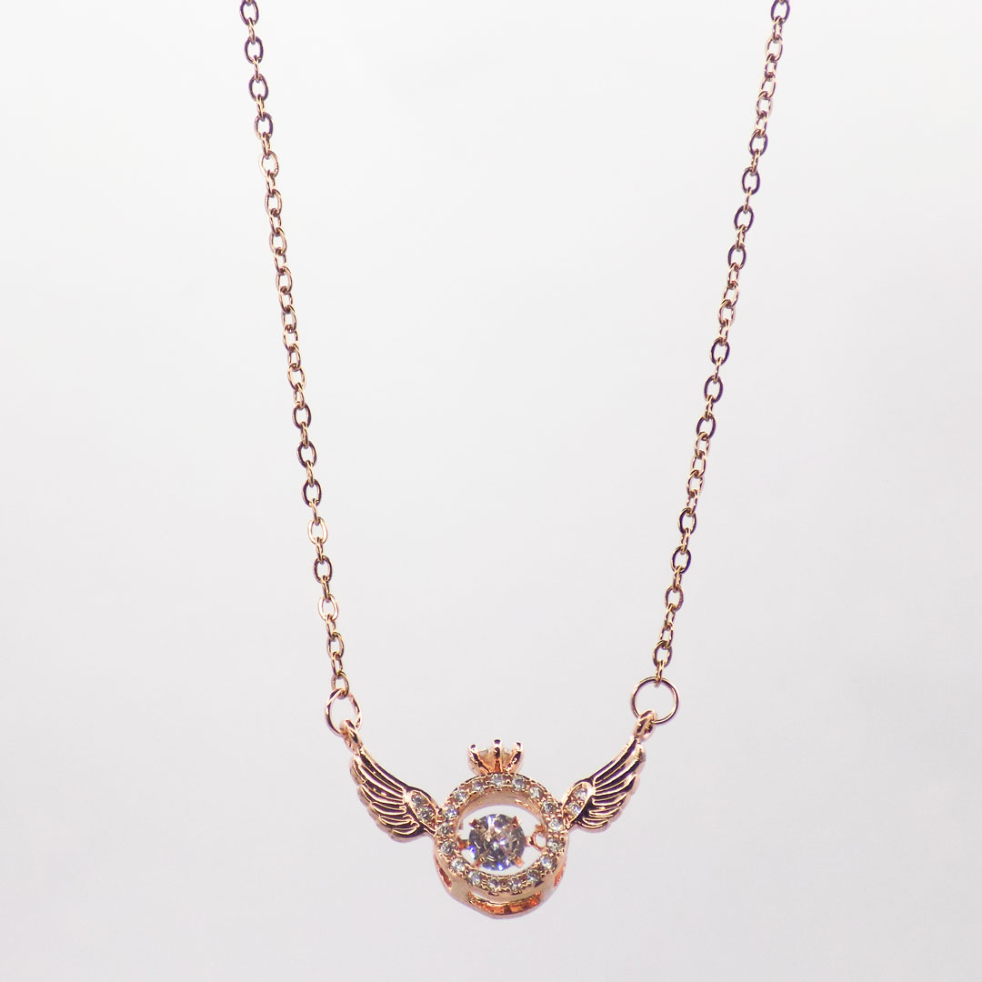 Elegant Winged Pendant Necklace