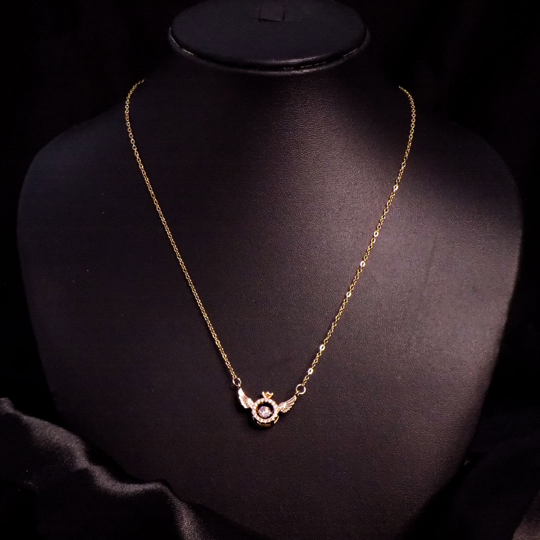 Elegant Winged Pendant Necklace