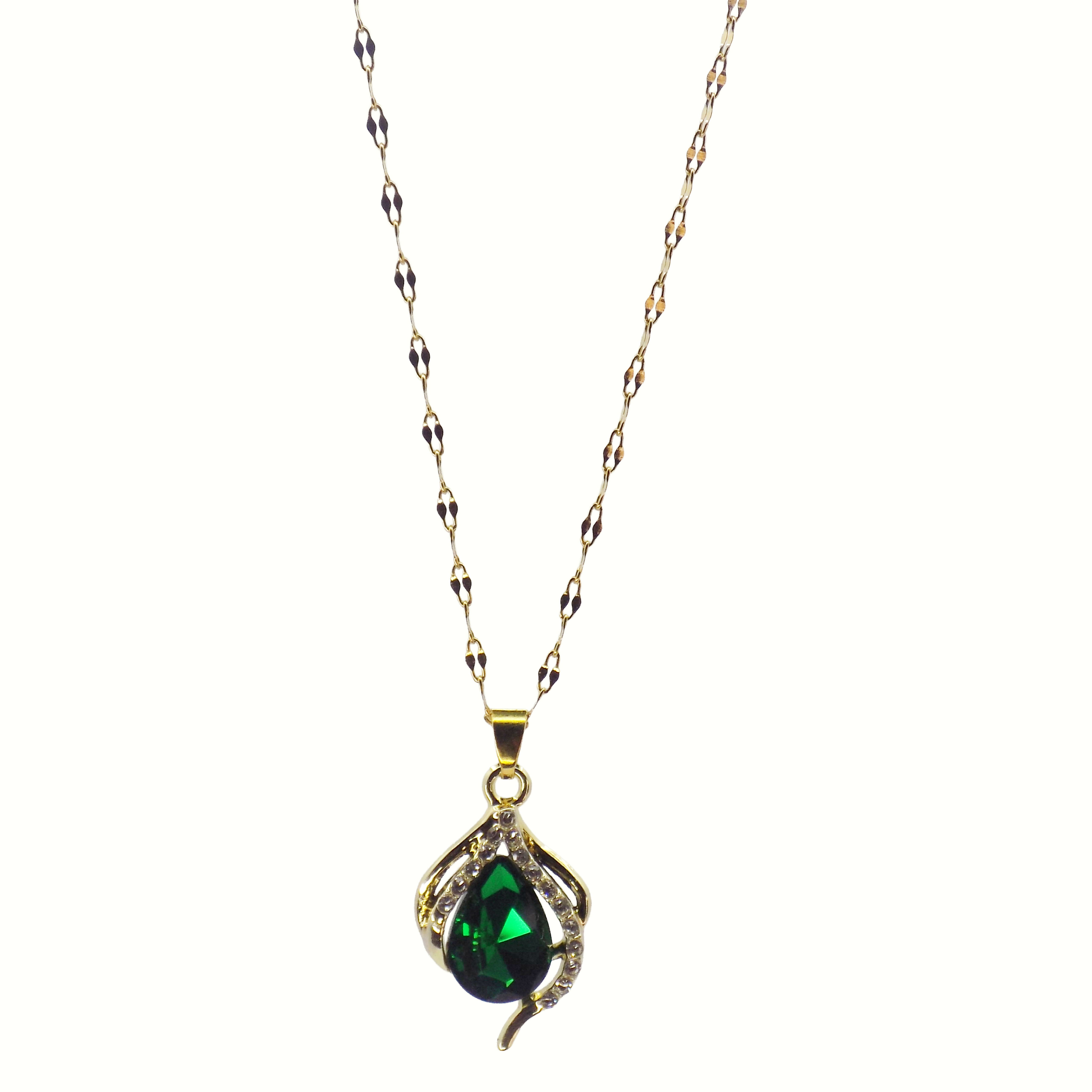Elegant Green Gemstone Necklace