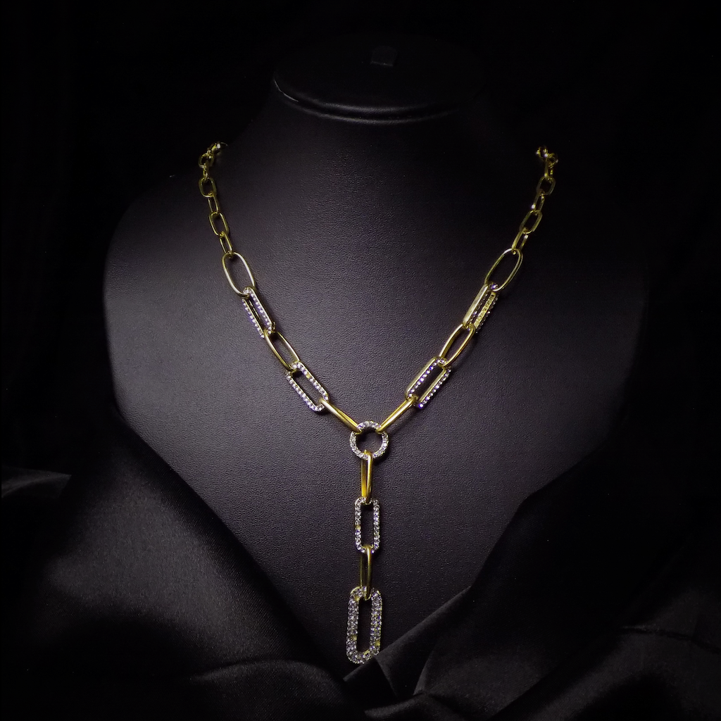 Geometric Link Necklace
