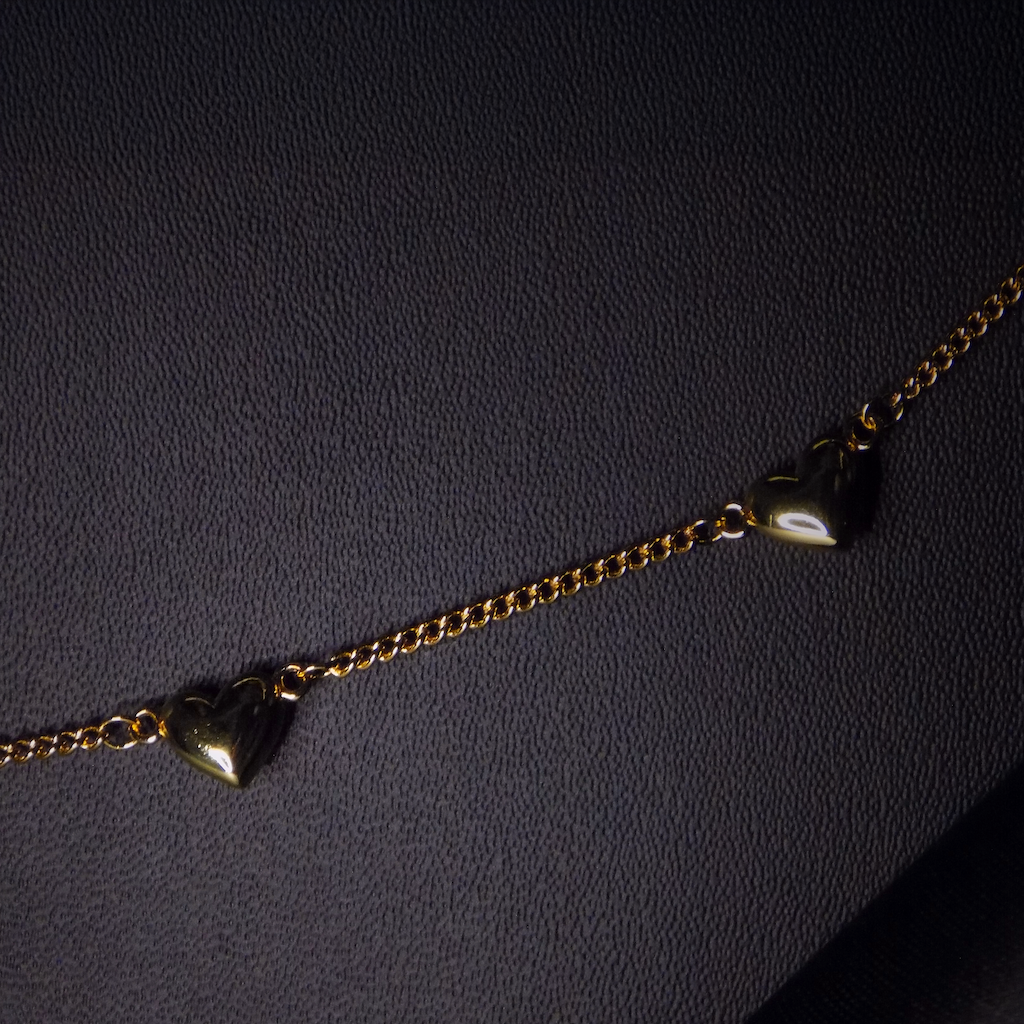 Multi Heart Chain Necklace