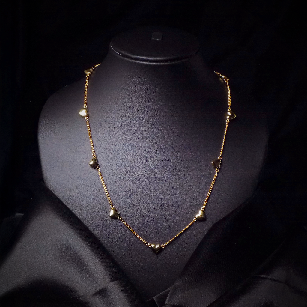Multi Heart Chain Necklace