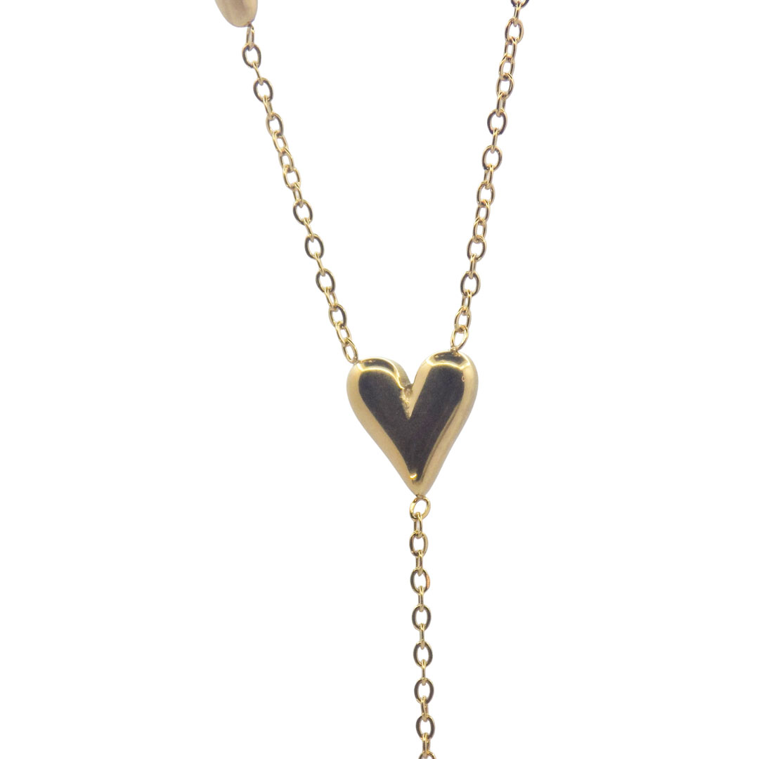 Gold Heart Pendant Necklace