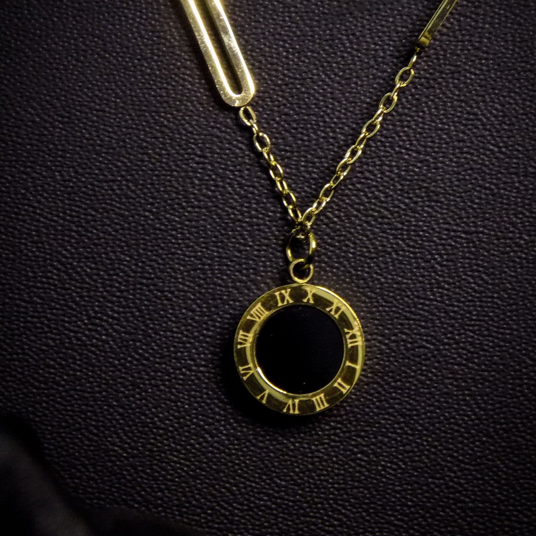Roman Numeral Pendant Necklace