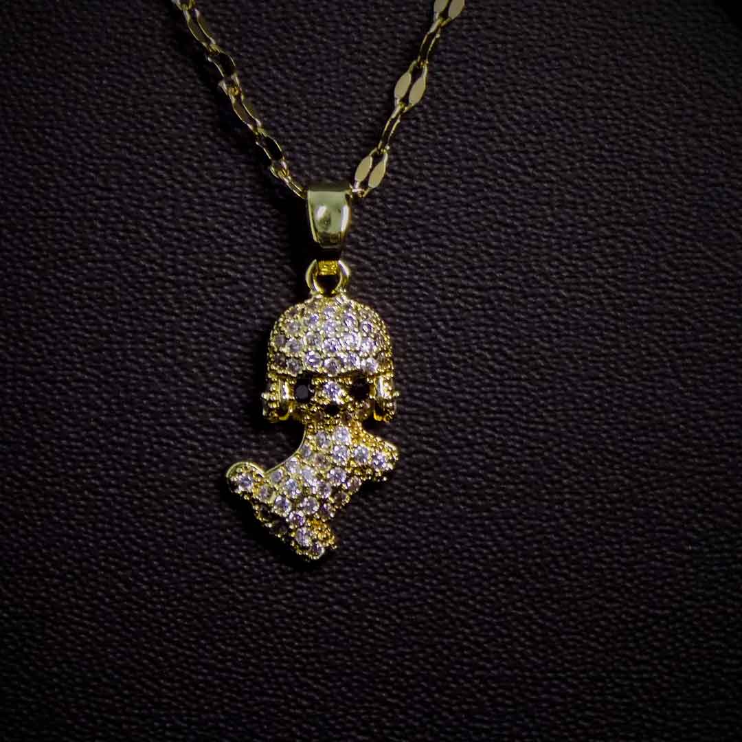 Gold Plated Dog Pendant Necklace