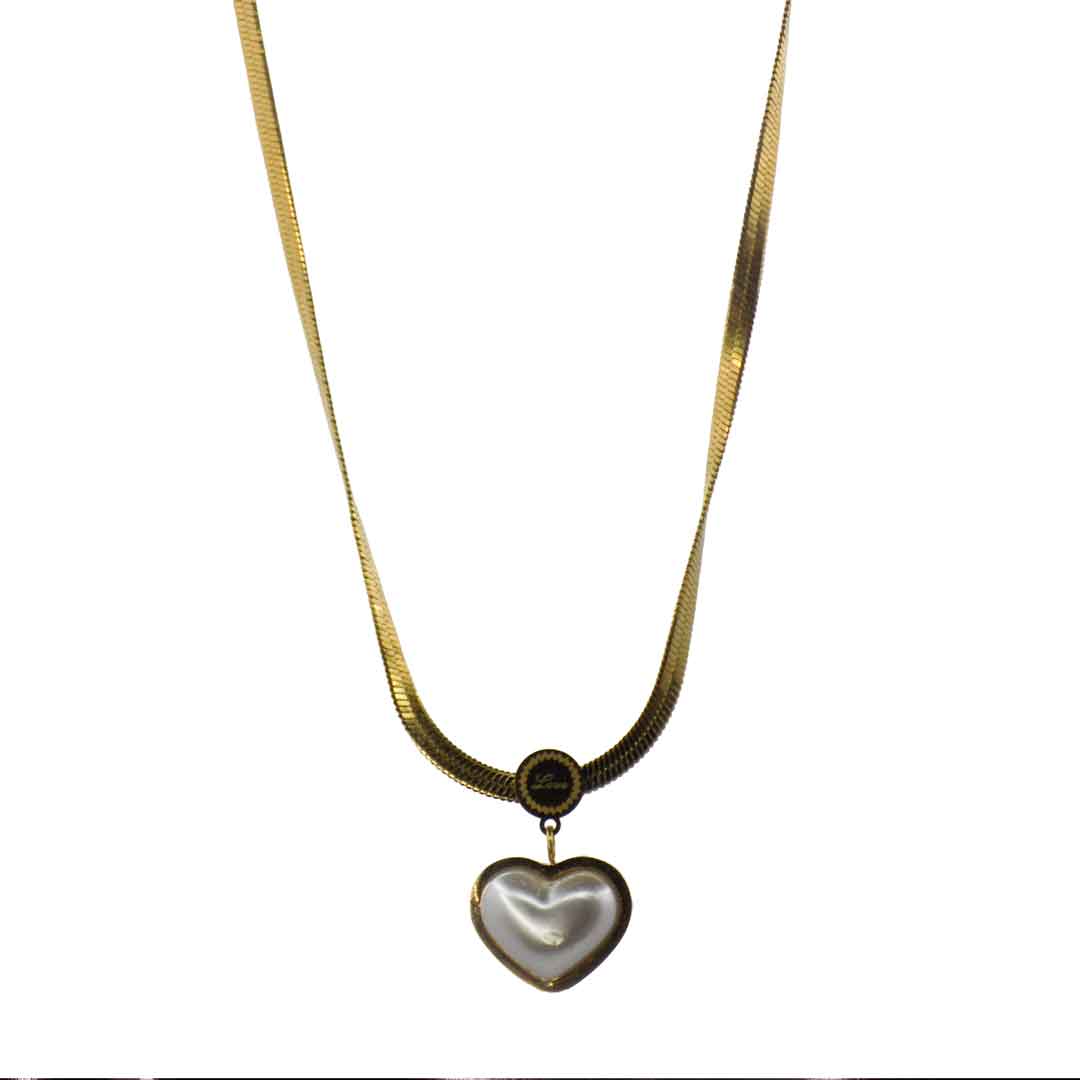 Gold Heart Pendant Necklace