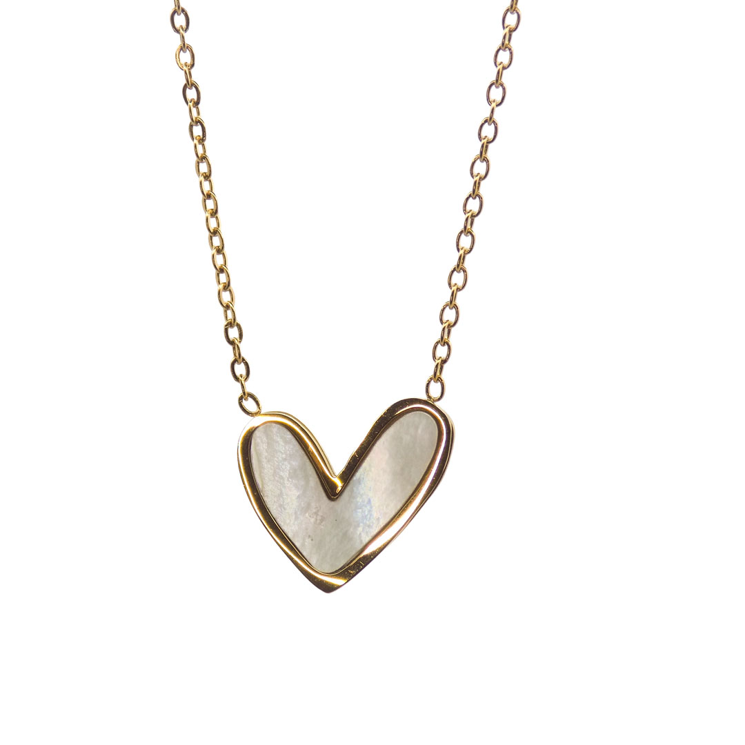 Gold Heart Pendant Necklace