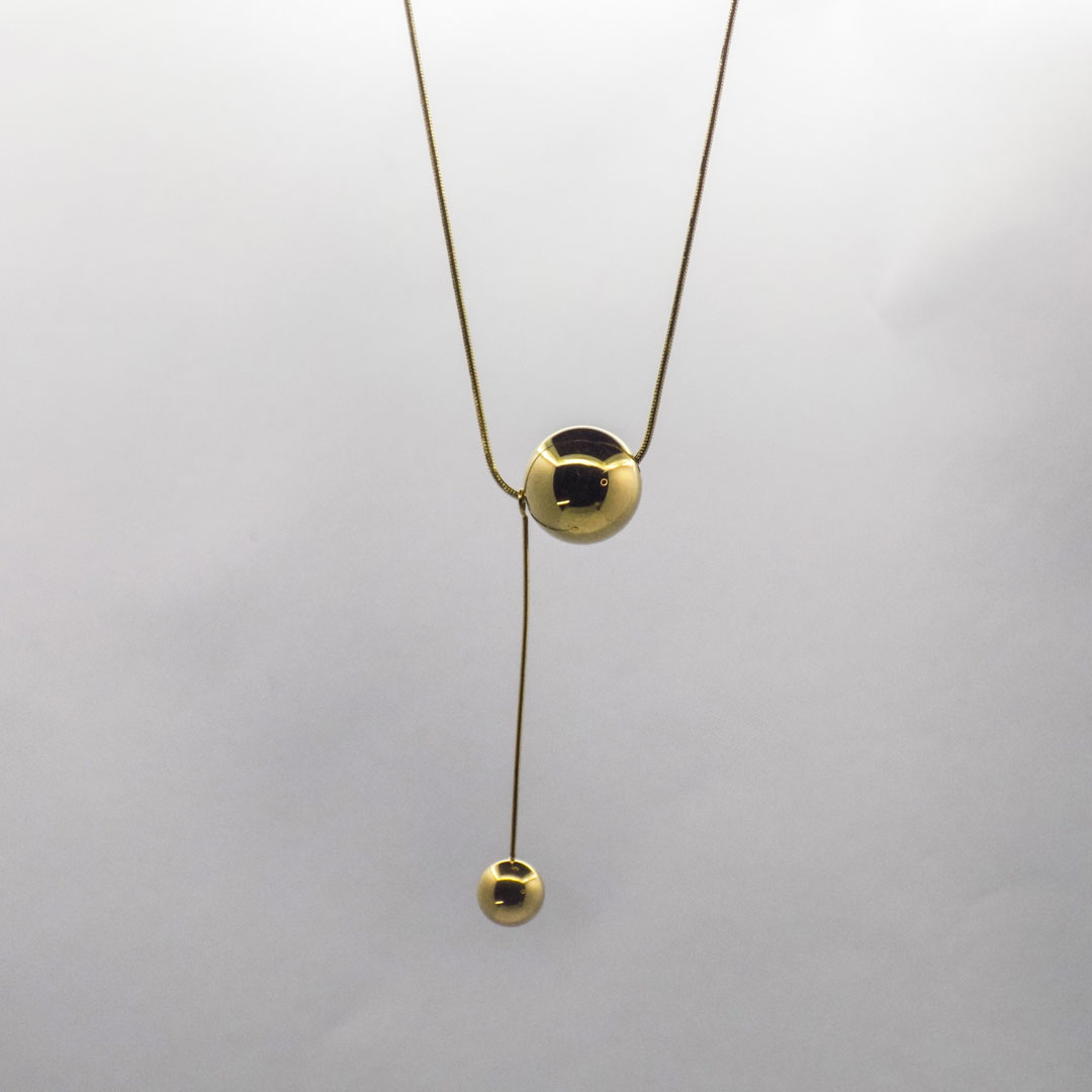 Gold Modern Pendant Necklace