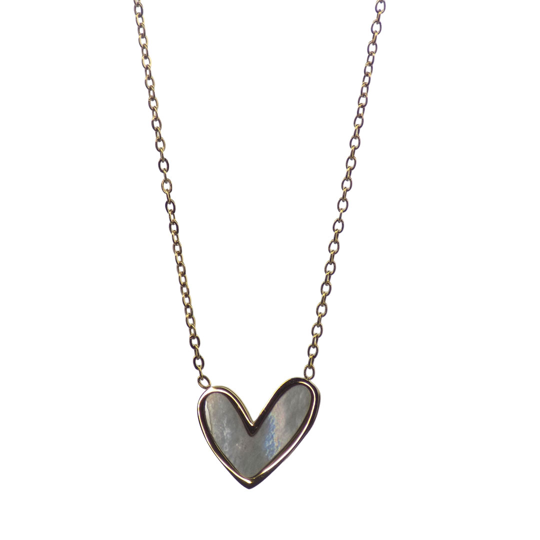 Gold Heart Pendant Necklace
