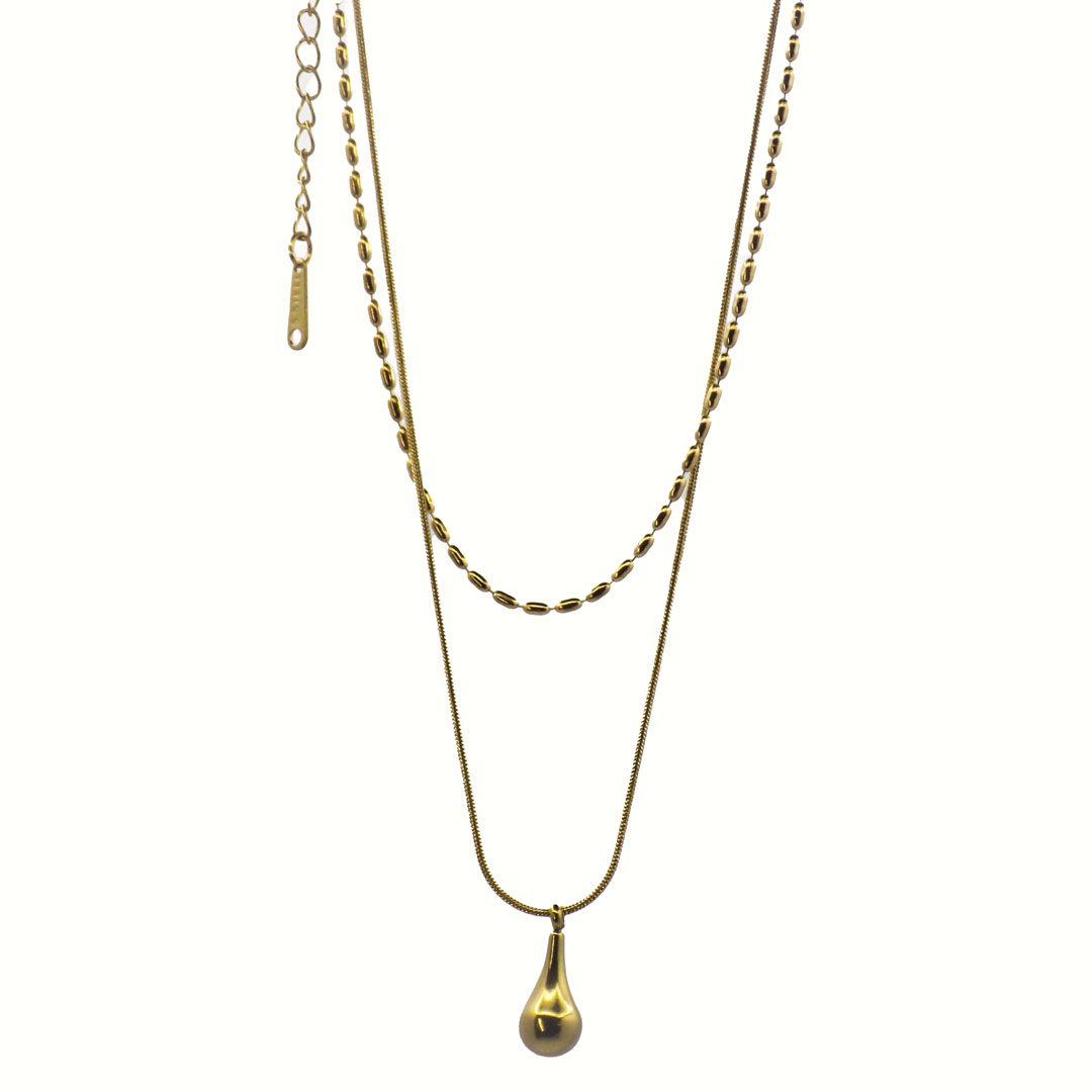 Gold Layered Pendant Necklace