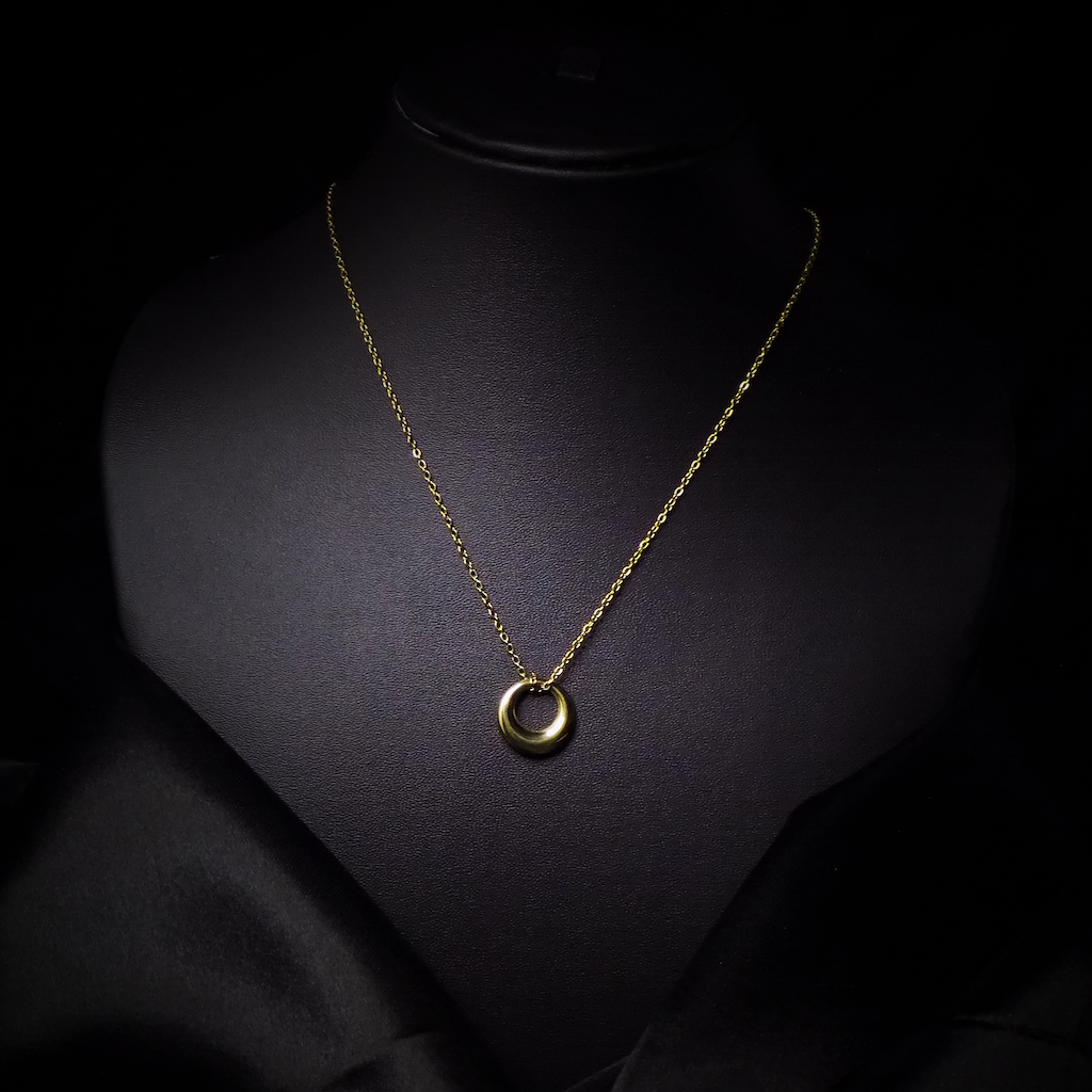  Crescent  moon night pendant Necklace