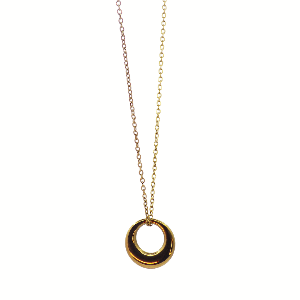  Crescent  moon night pendant Necklace