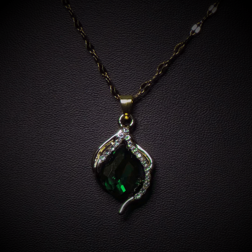 Elegant Green Gemstone Necklace