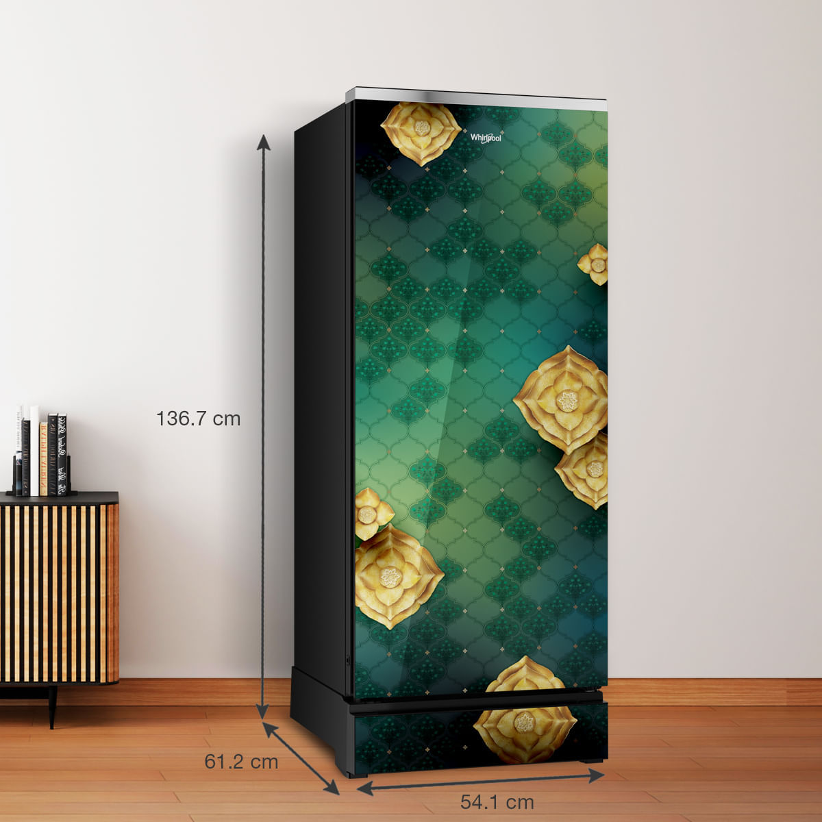 Icemagic Pro 192L 5 Star Glass Finish Single Door Refrigerator With Base