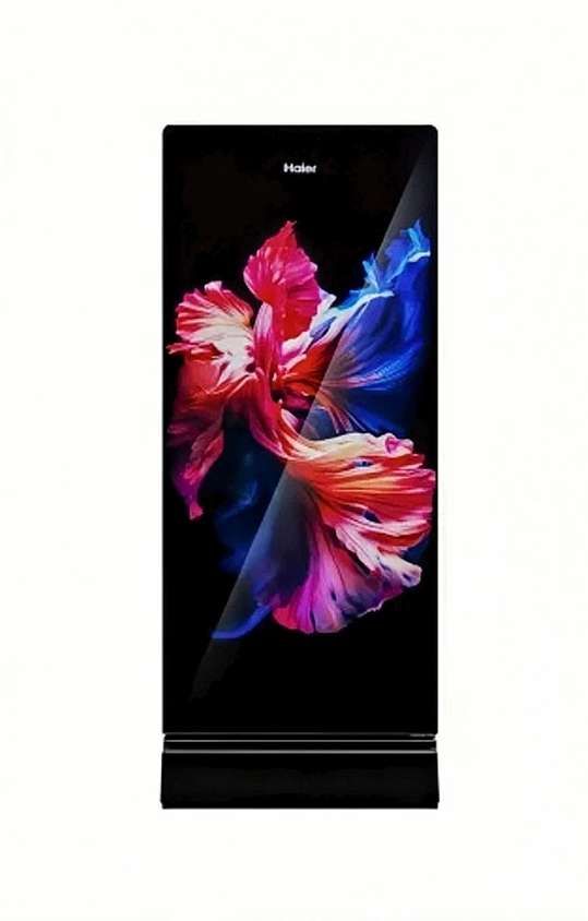 Haier 190 L, 5 Star,  Wave Glass Finish Direct Cool Single Door Refrigerator with Base Drawer