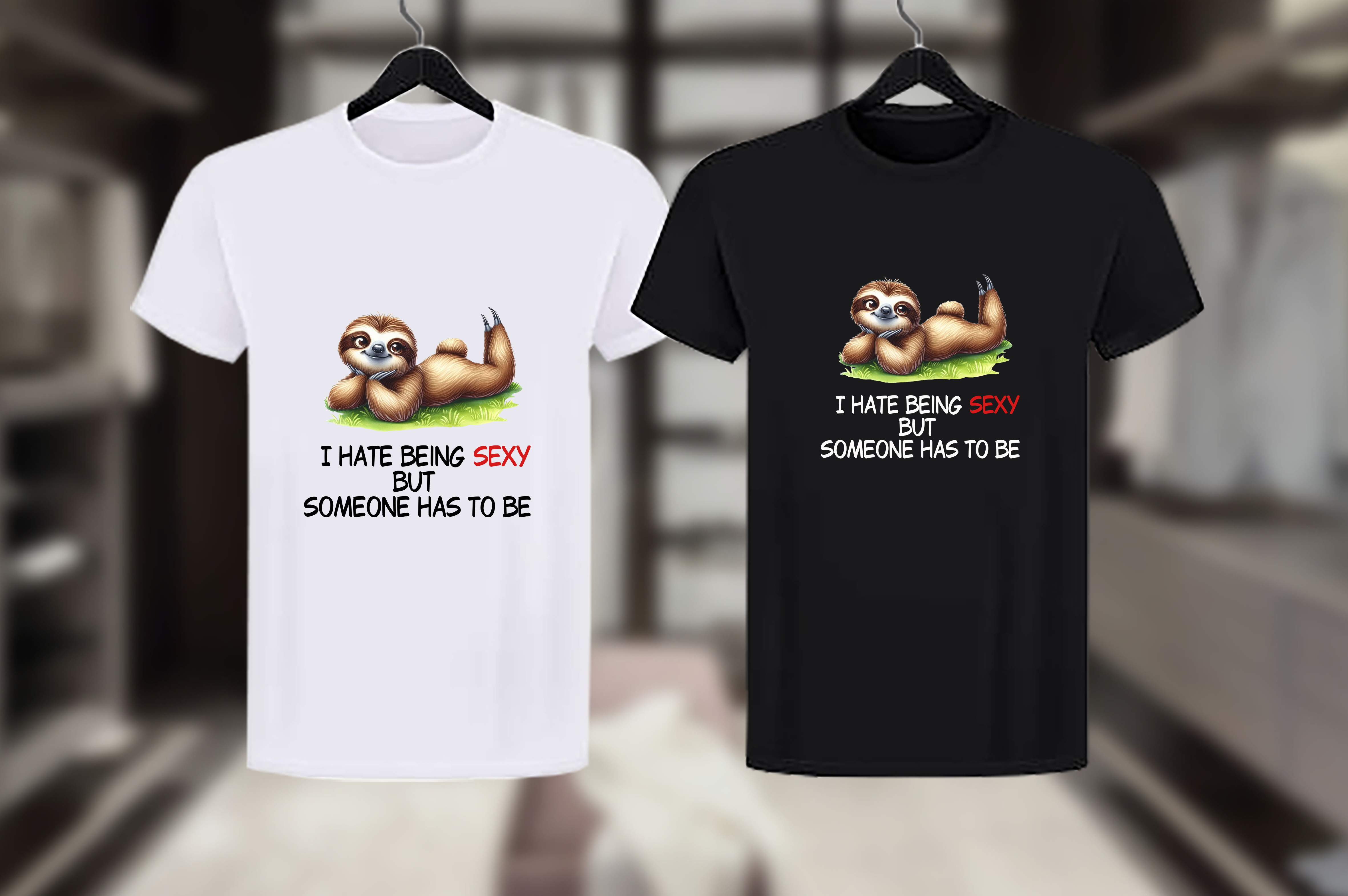 Funny Sloth Graphic T-Shirt
