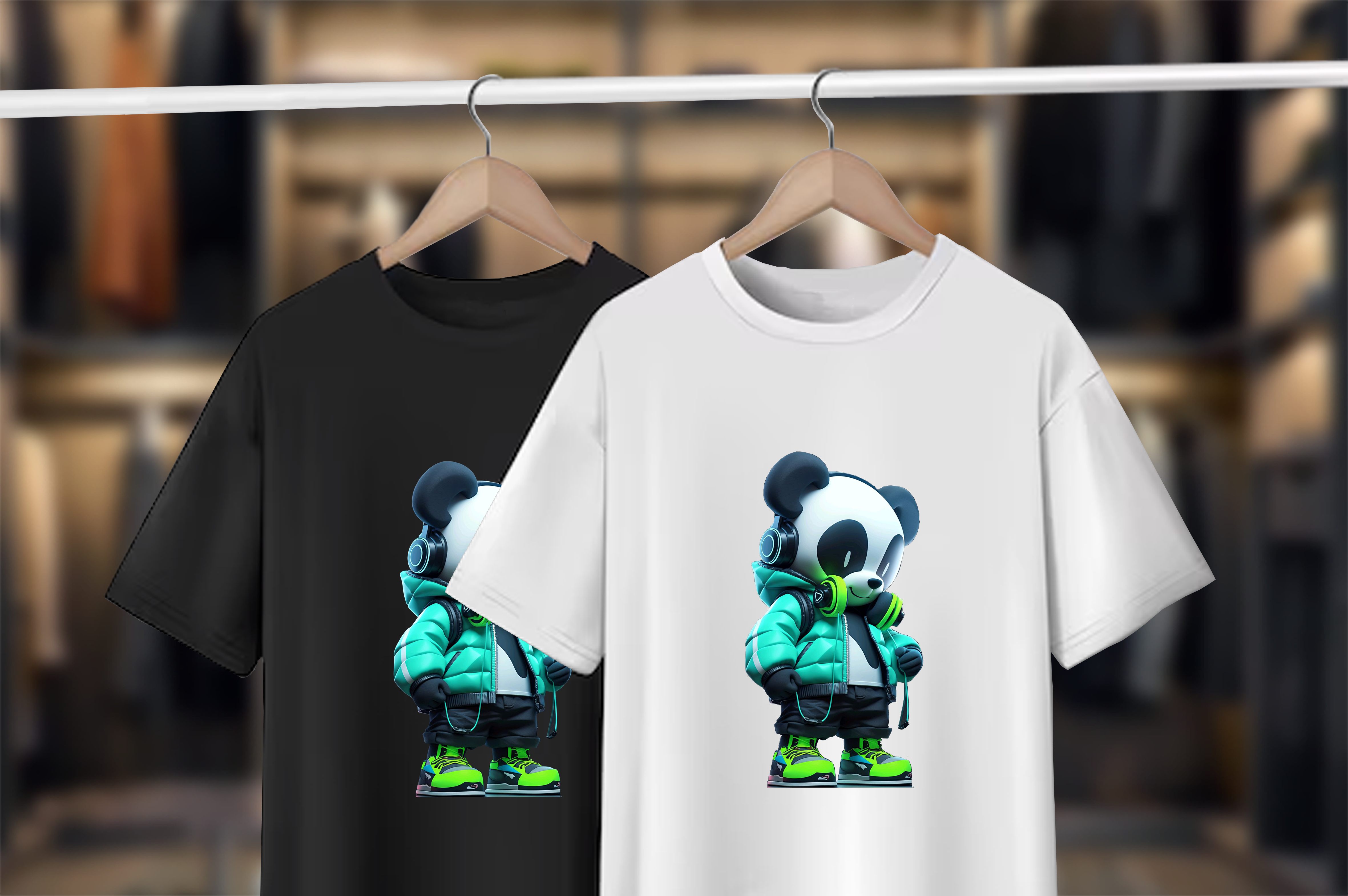 Cool Panda Graphic T-Shirt