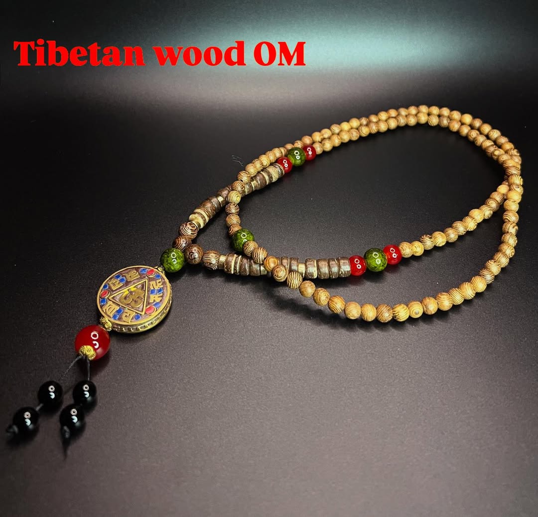 Tibetan Wood OM