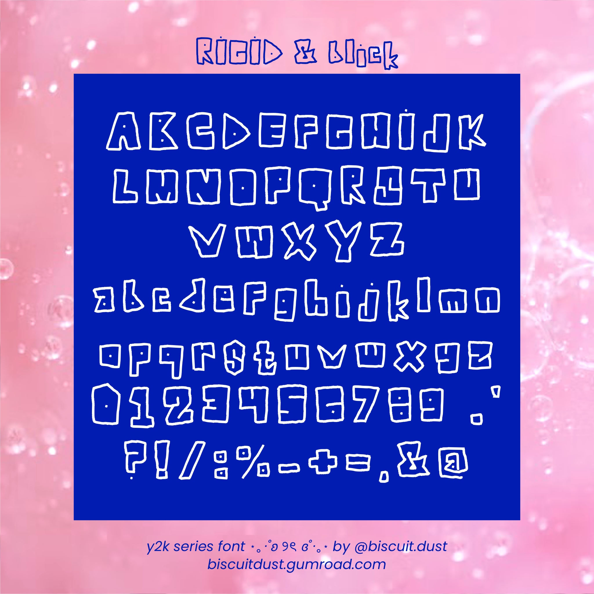 Rigid & Blick - FONT y2k series
