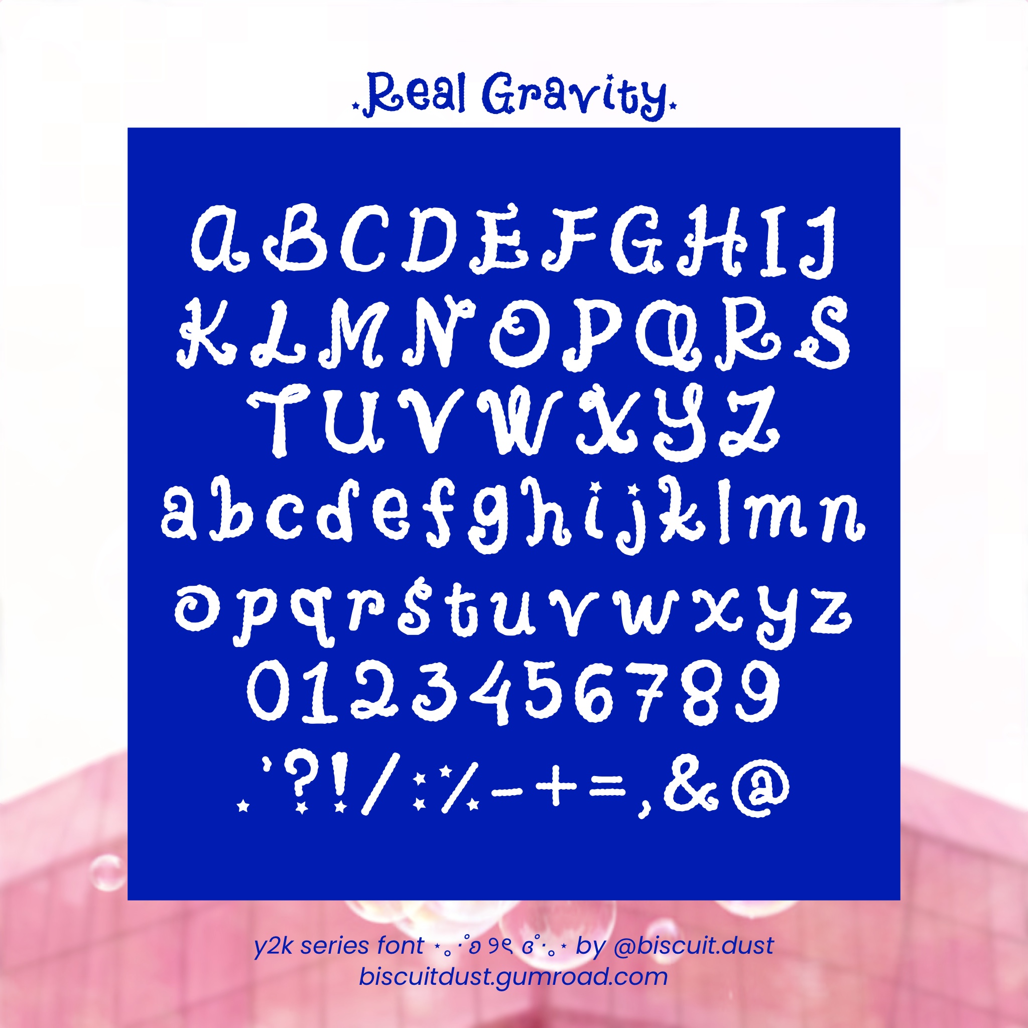 Real Gravity - FONT y2k series