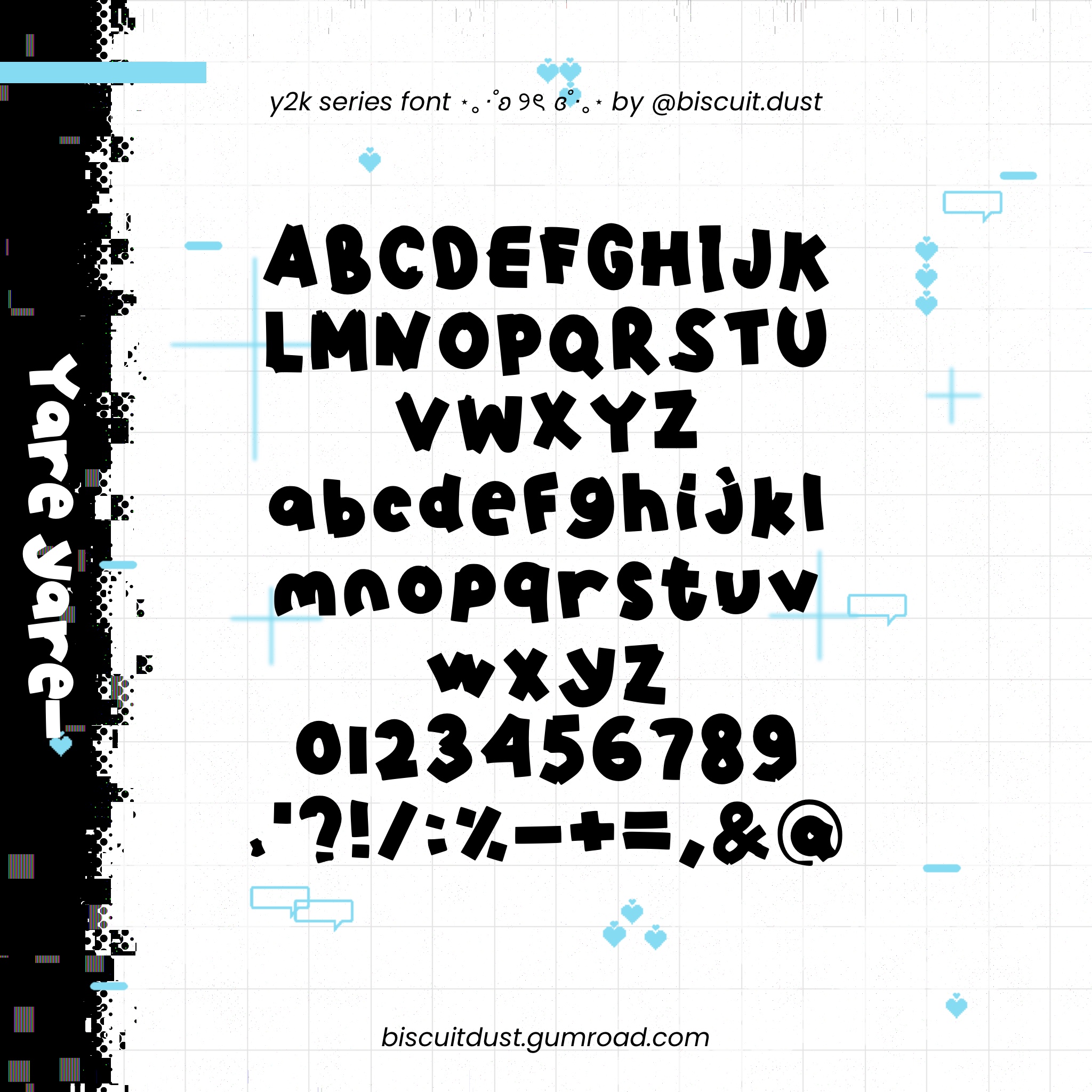 YareYare - FONT y2k series