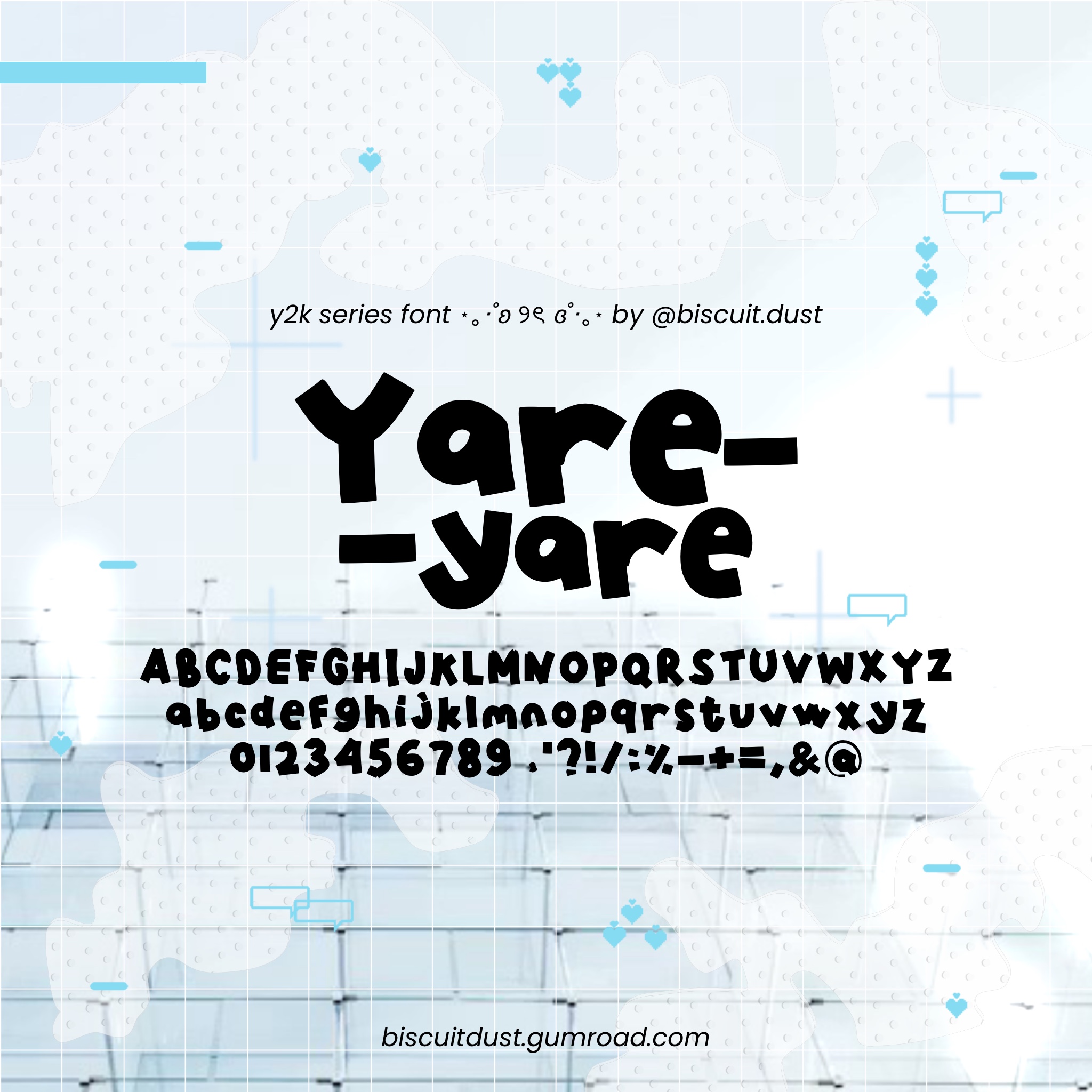 YareYare - FONT y2k series