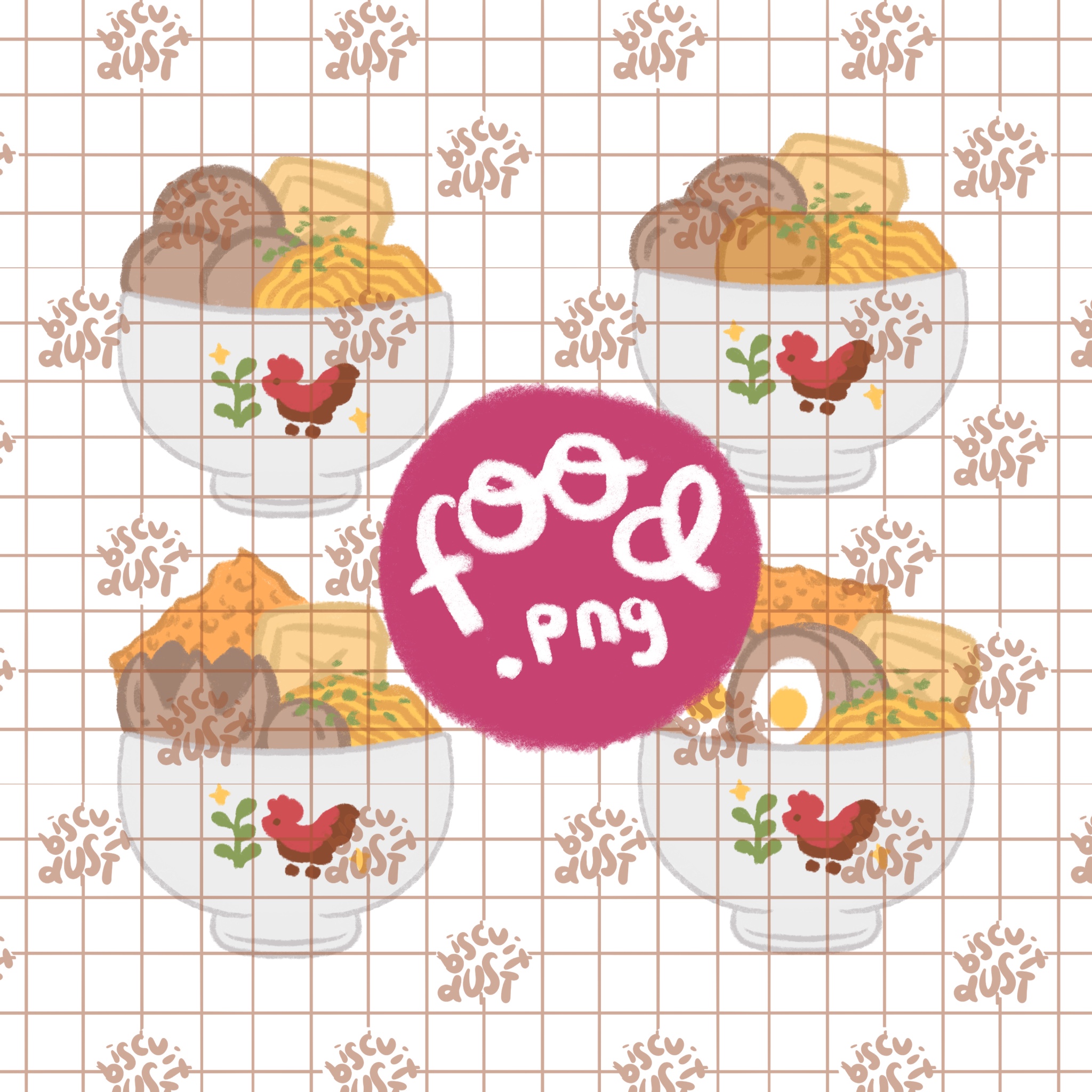 Bakso illustration set - Food 023