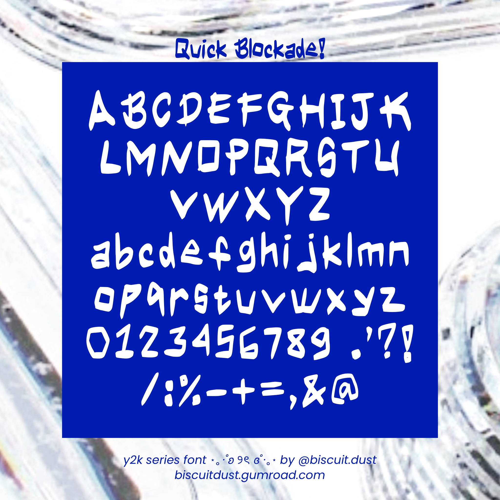 Quick Blockade - FONT y2k series