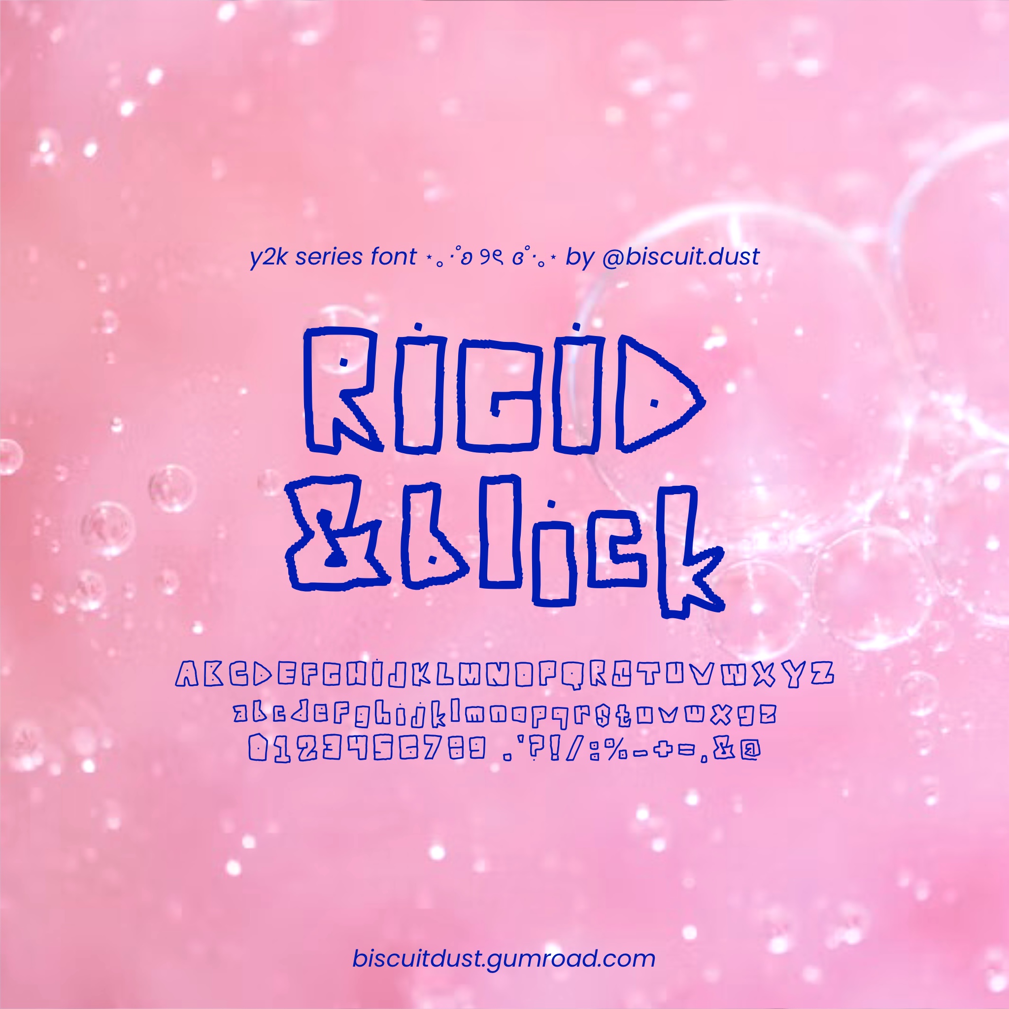 Rigid & Blick - FONT y2k series