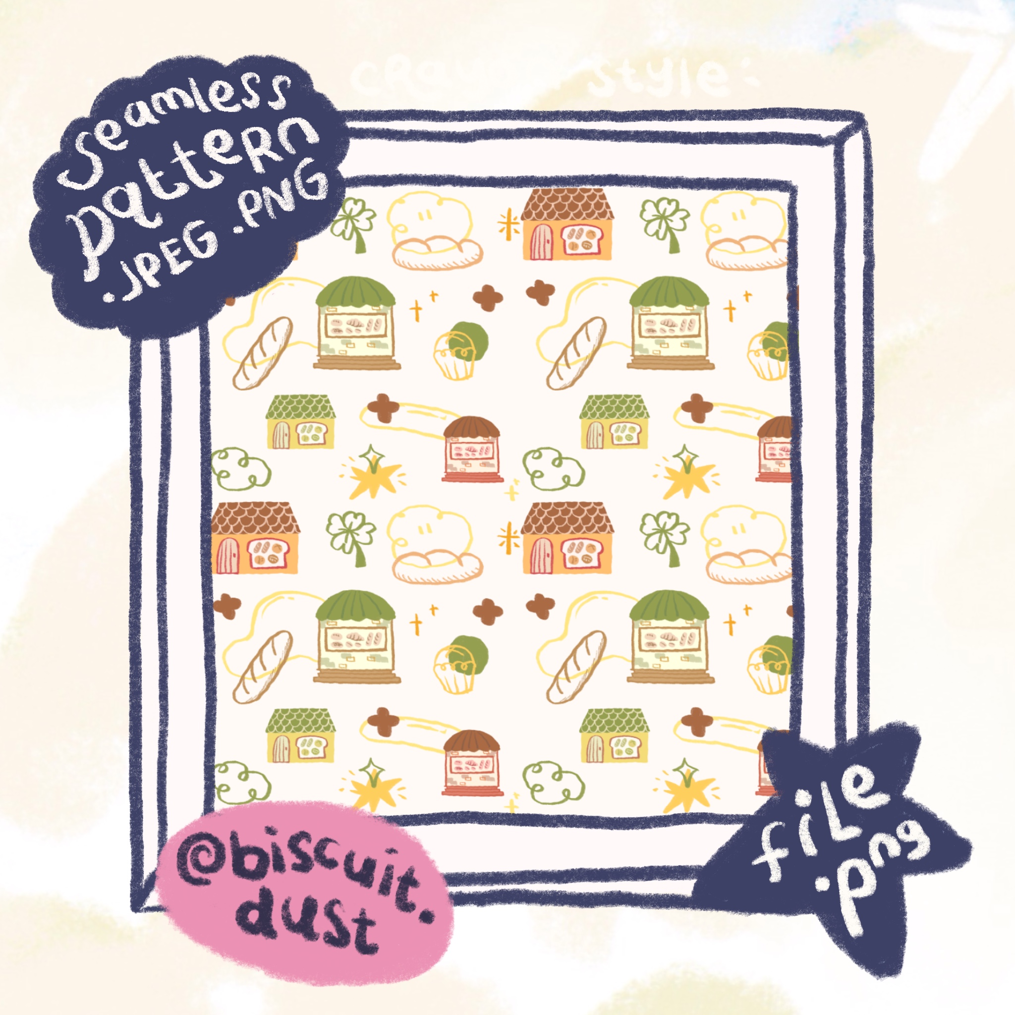Bread Bakery Pattern 050
