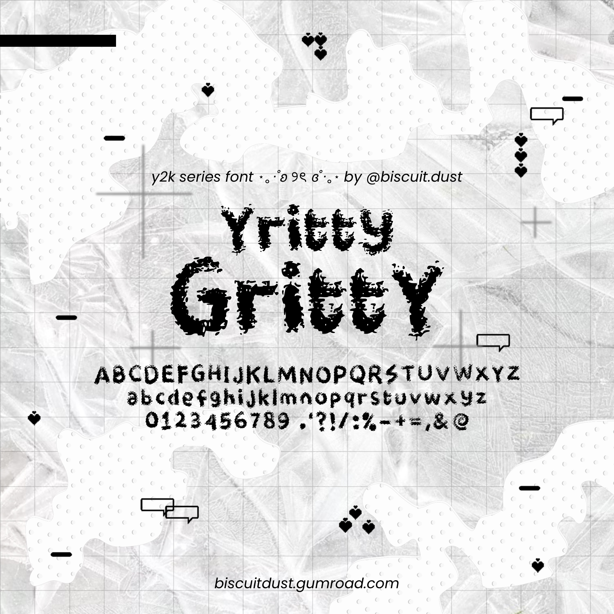 Yritty Gritty - FONT y2k series