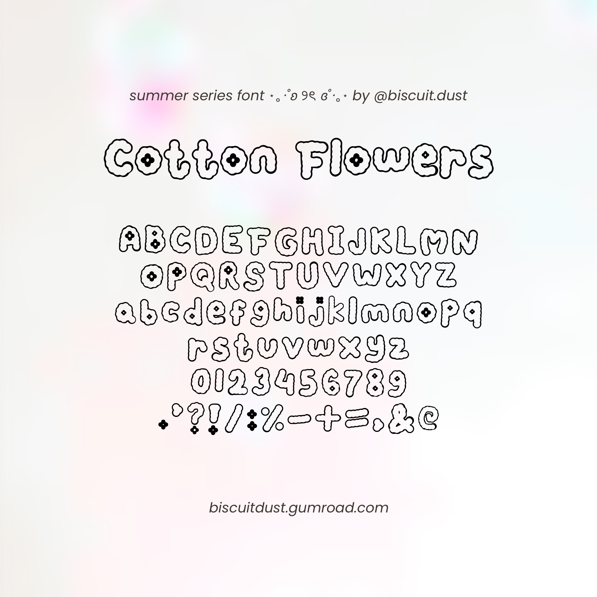 Cotton Flowers - FONT summer series