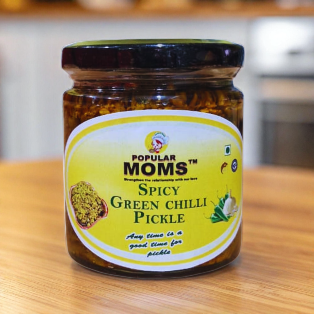 Pure Homemade Spicy Green Chilli Pickles | Mirche ka achar |Marich er achar 180g